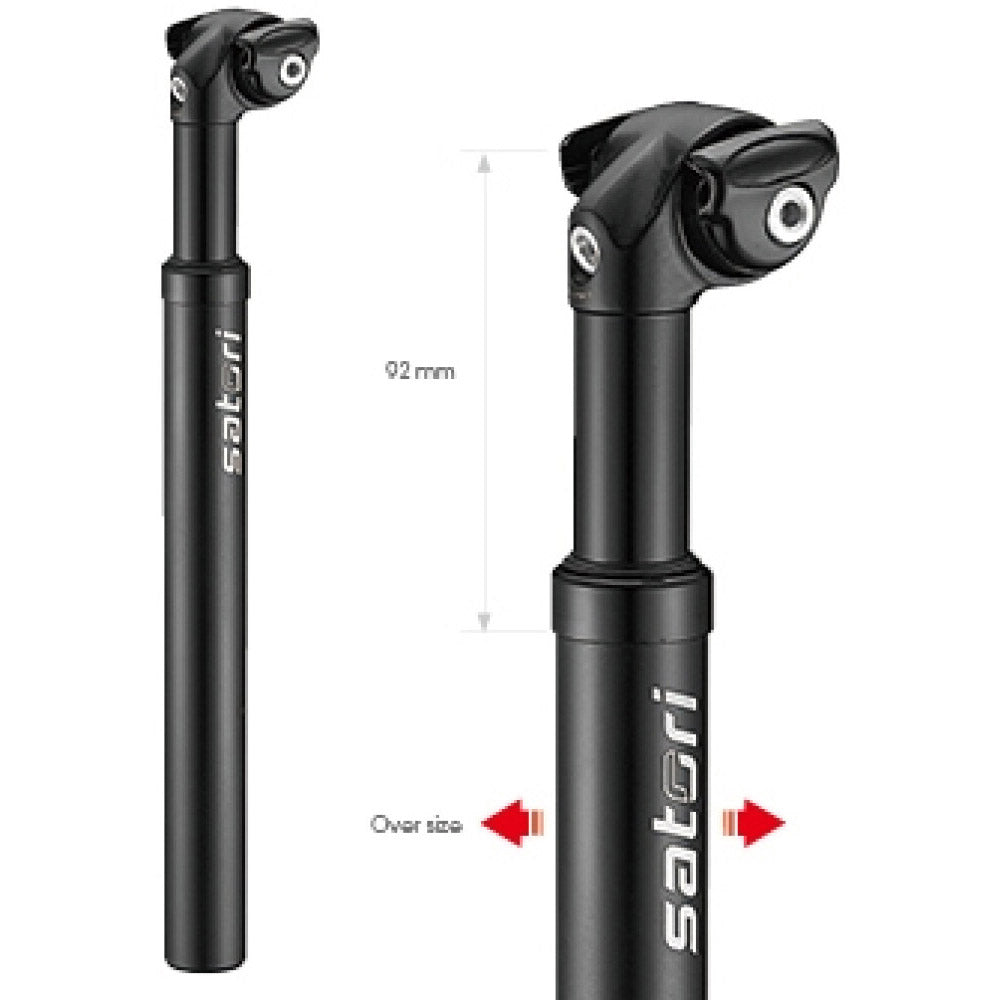 Post de asiento Satori Elegance Lt Ø27.2 mm 350 mm - Matt Black