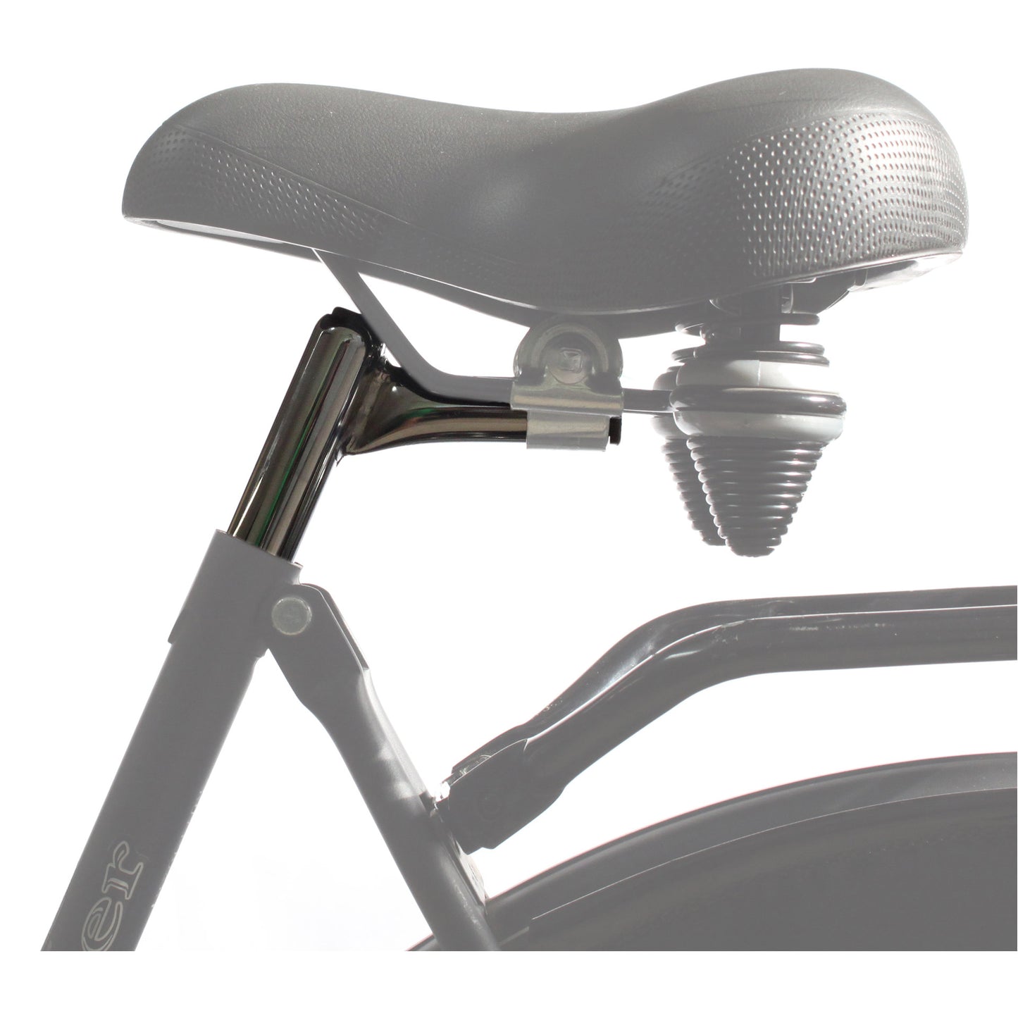 Pin posti di sedile su 25,4 x 300 mm in acciaio argento