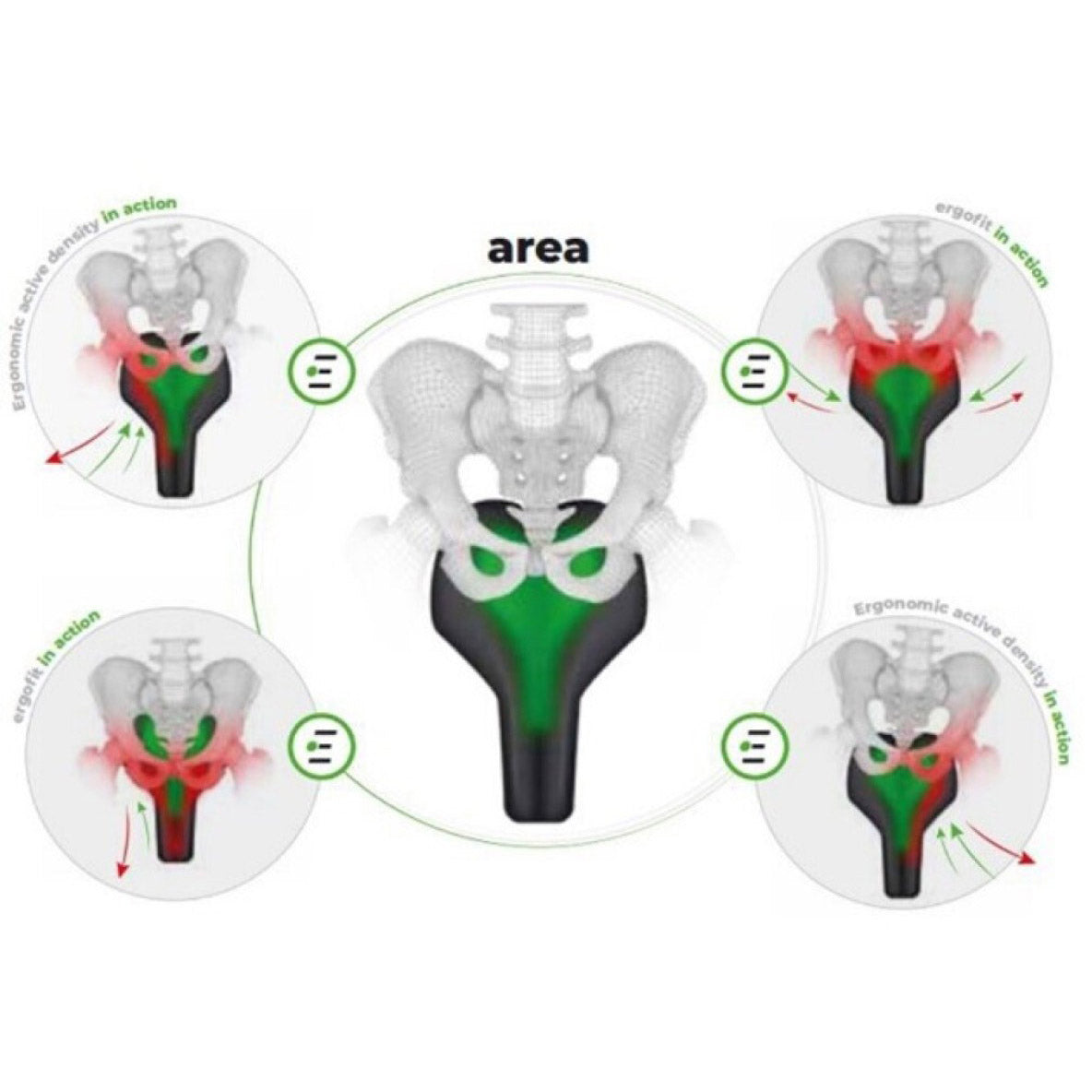 Saddle Selle Bassano Modular Ergo e-City negro