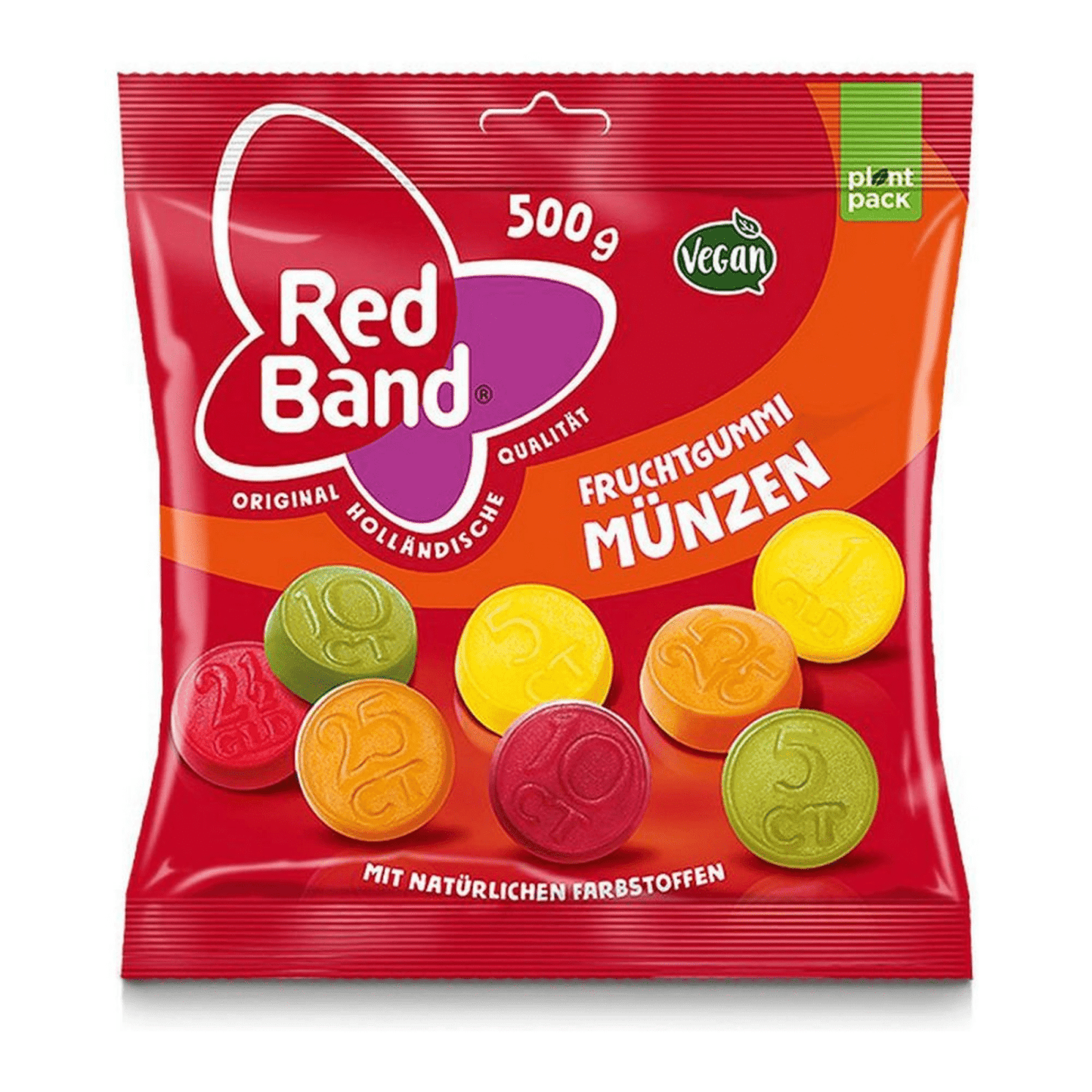Fascia rossa fruchtgummi münzen (12x 500gr)