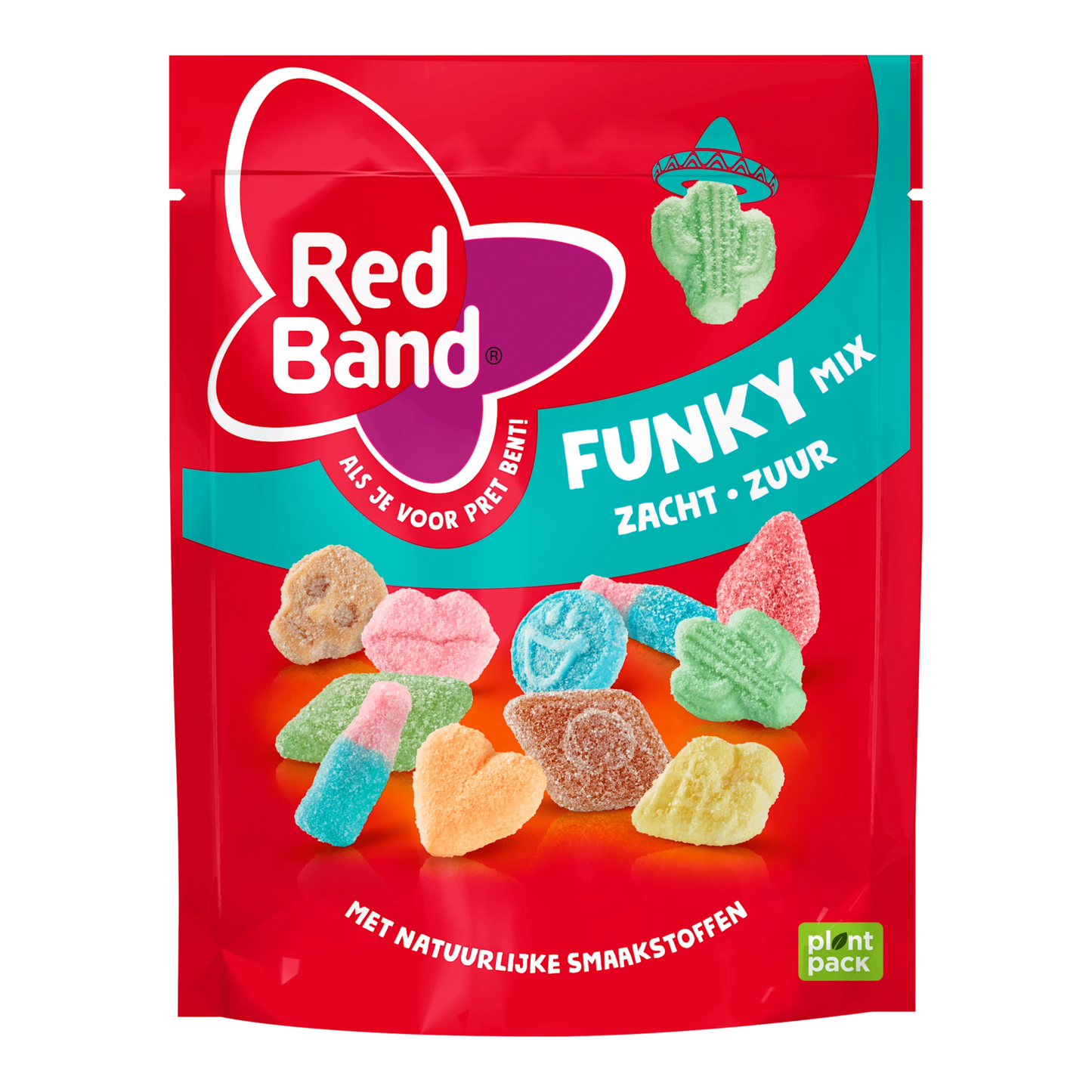 Bolsa funky mix caramelo banda roja (10x 215gr)