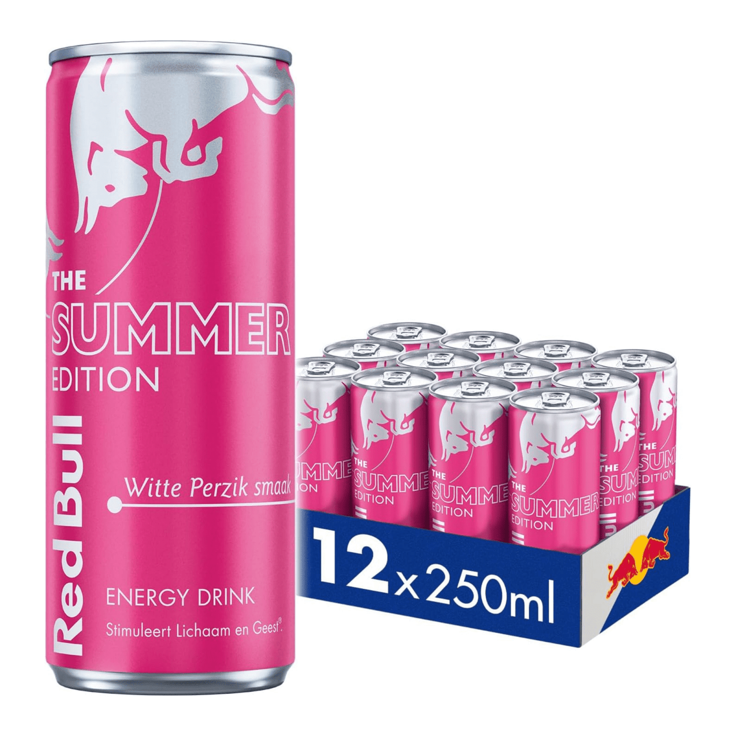 Red bull verano melocotón blanco lata (12x 250ml)