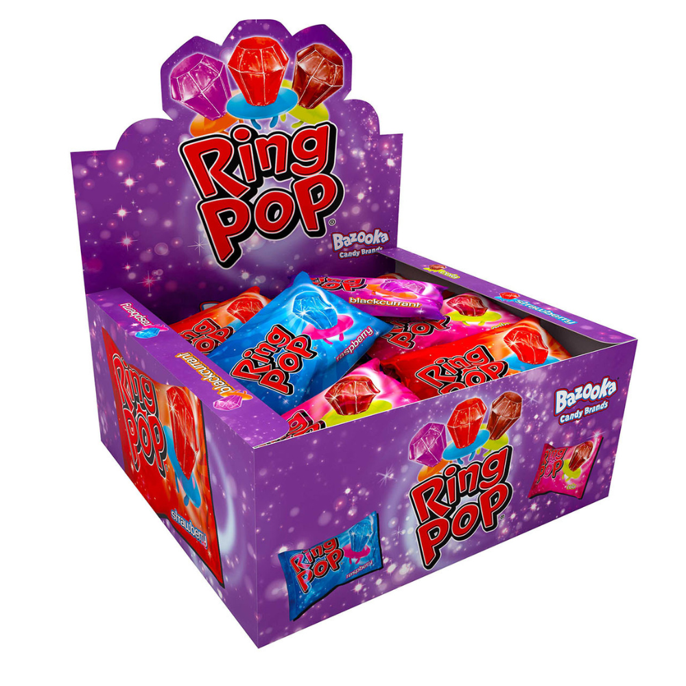 Bazooka anello pop lecca lecca (24 pezzi)