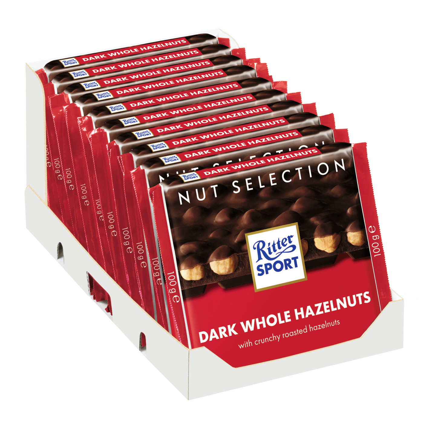 Ritter sport nocciola intera pura (10x 100gr)