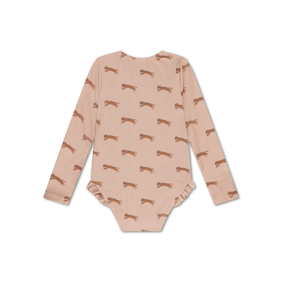 Roamer | abita da bagno UV per ragazze beige con maniche lunghe