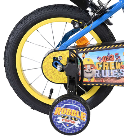 Rubble crew kinderfiets - jongens - 14 inch - blauw - twee handremmen