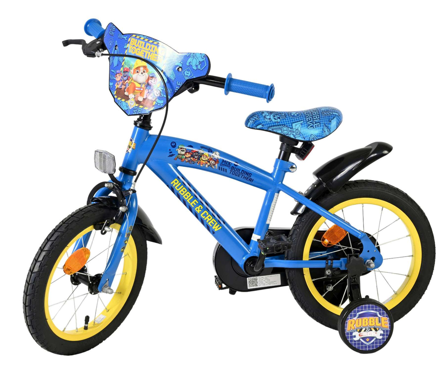 Rubble Crew - Bicicleta para niños - Chicos - 14 pulgadas - Azul
