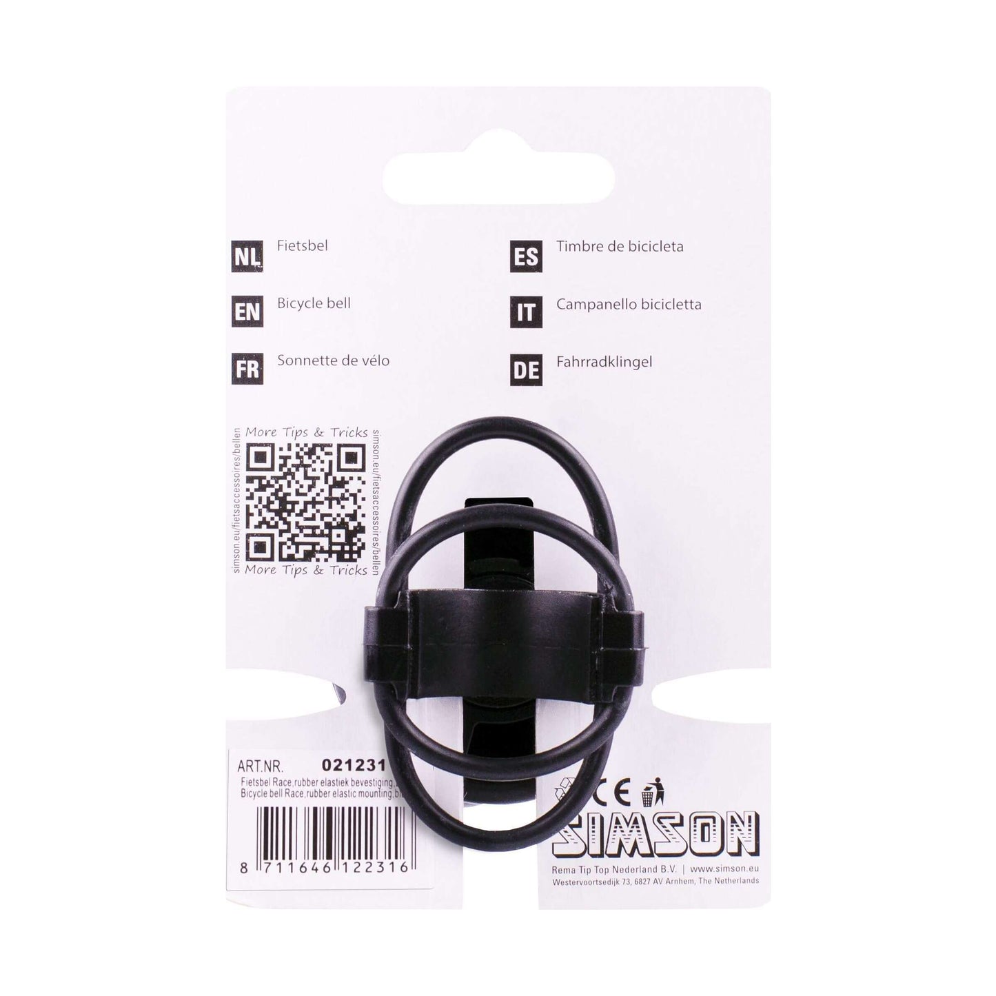 Simson Fietsbel Race Black Elastic Attachment sulla mappa