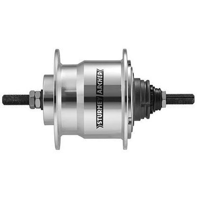Sturmeyarcher Hub 4 Velocidad Sturmey Archer X-RF4 36 hoyos 170 mm Longitud del eje de plata