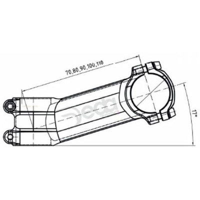 Deda Colmo DEDA Zero 100mm BOB alu 73-17gr. OEM da 31,7 mm