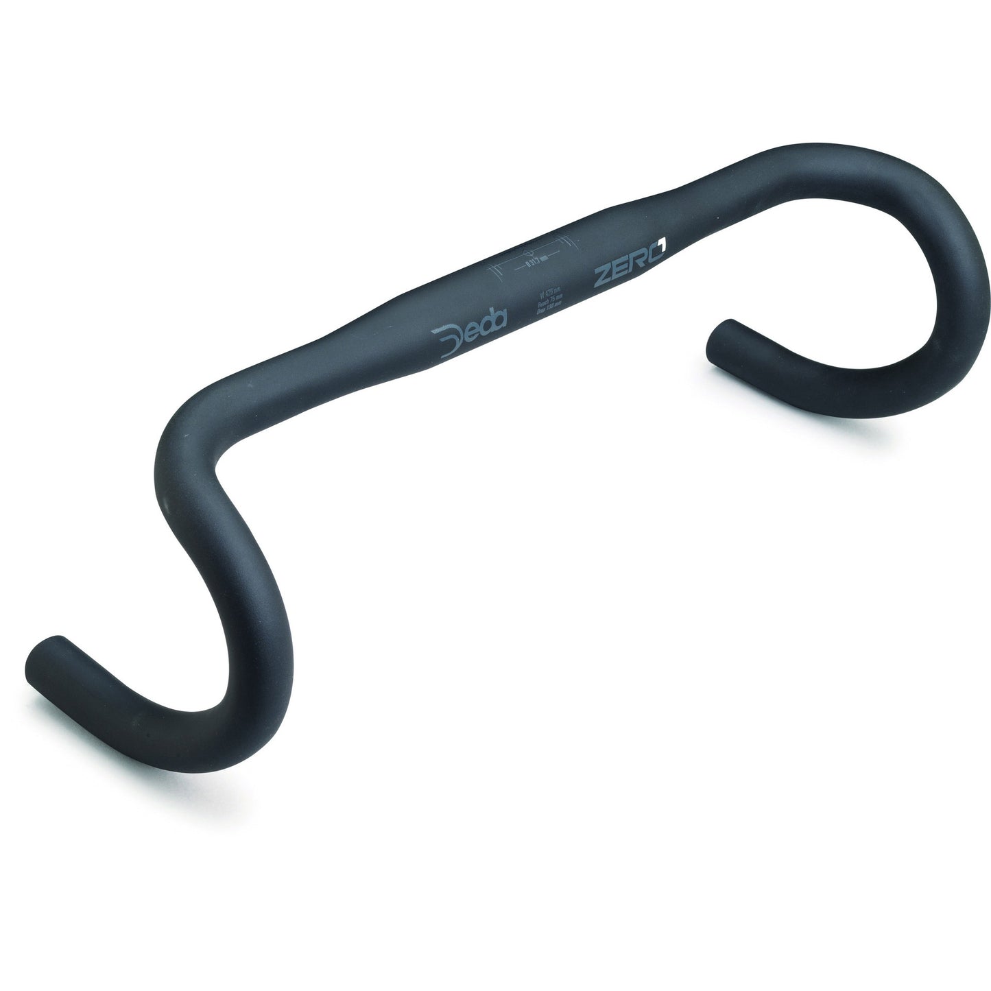 DEDA DERECHE Bend Zero1 RHM ALUMINIO BOB 42cm (B-B)