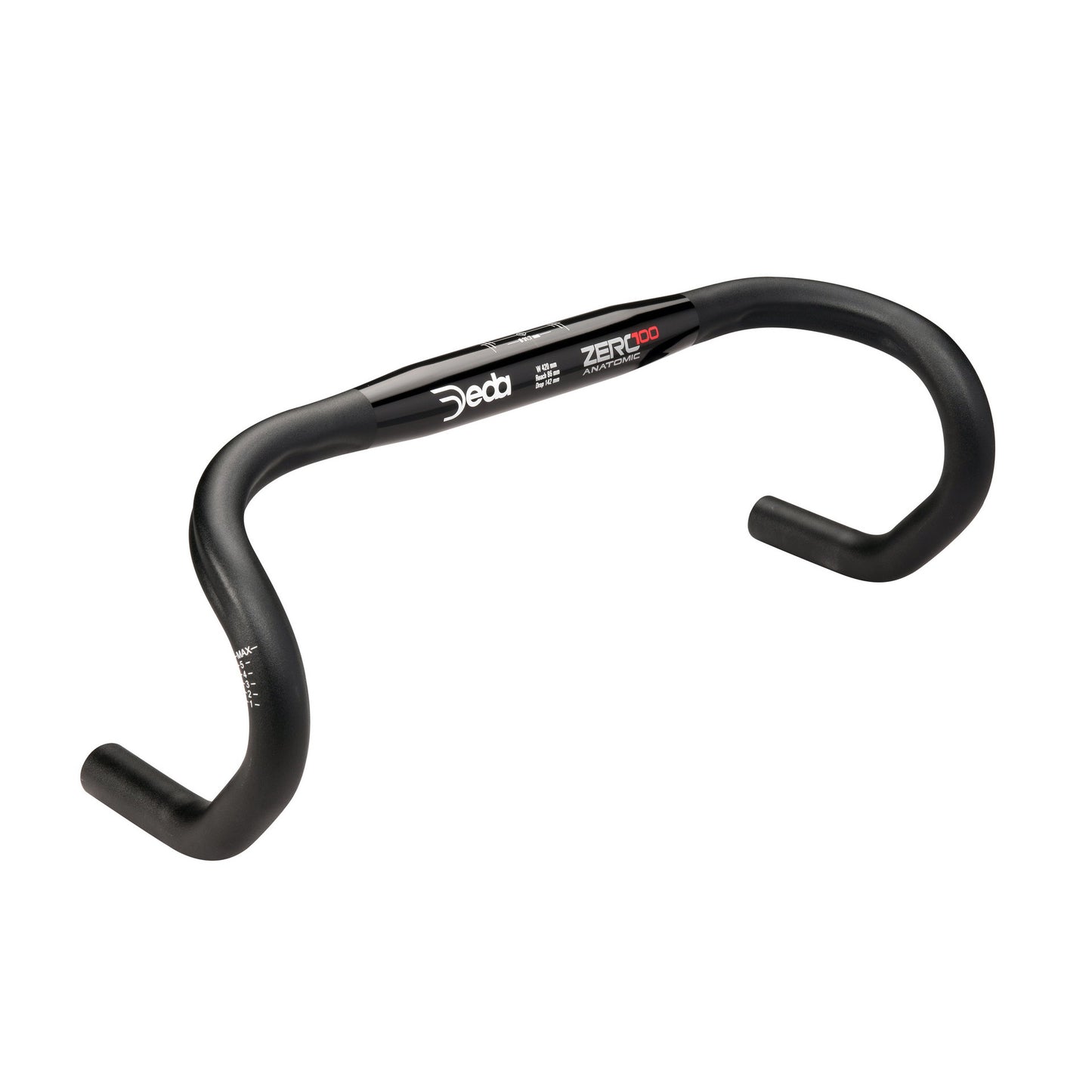 DEDA STERGE ZERO100 ANATOMIC ANATOMIC ALLUMINIO NERO