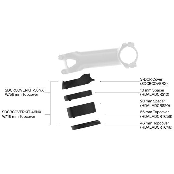 Dedacciai deda serie sterzo s-dcr 56mm per zero2 e zero1