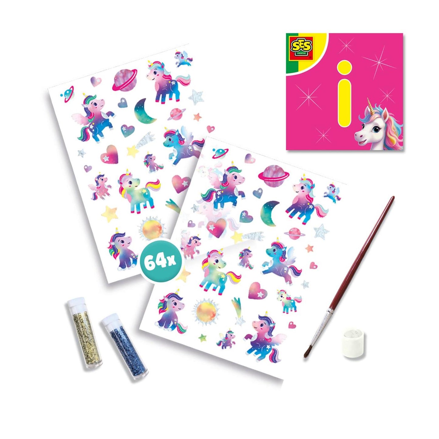Tatuaggi SES e glitter - Unicorno