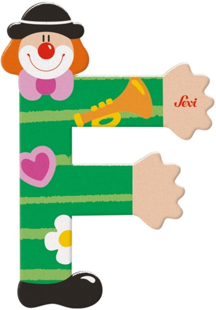 Sevi lettera pagliaccio f: 10 cm (81742)