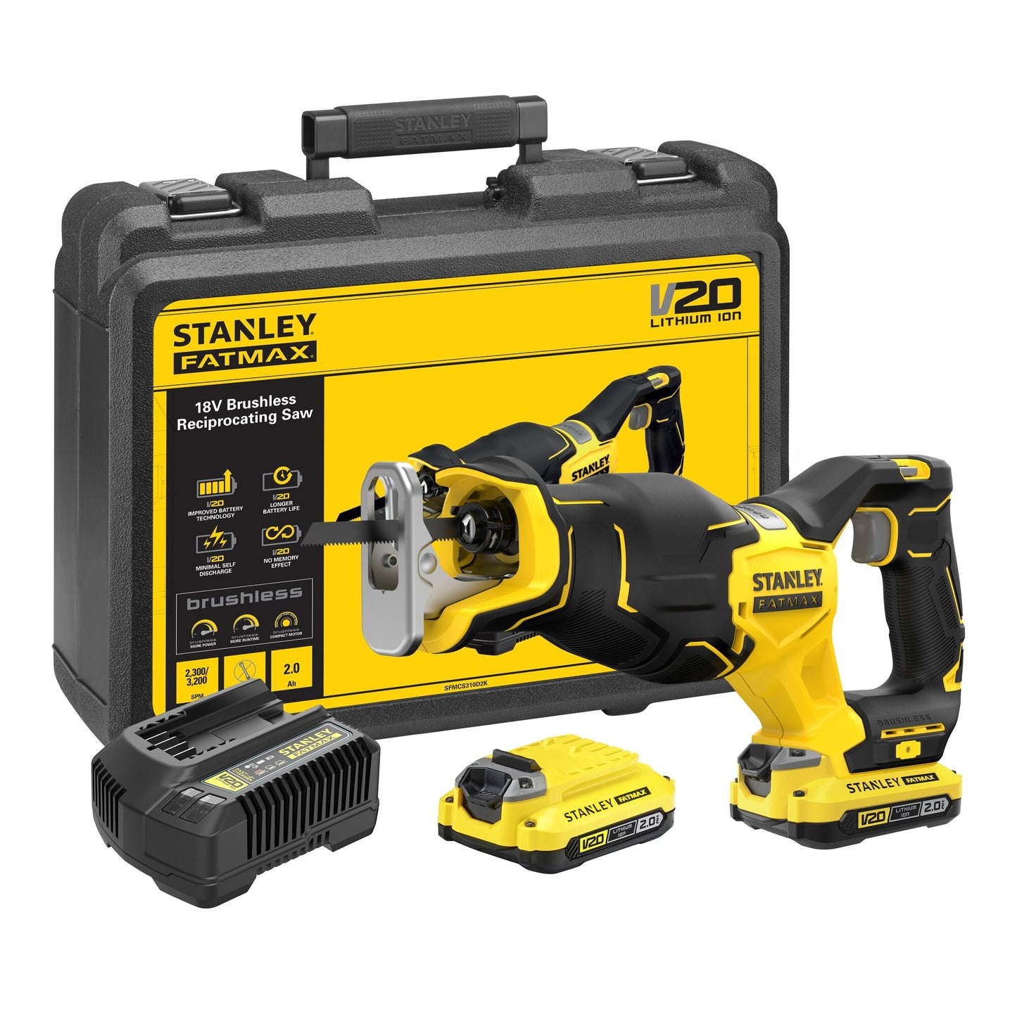 Sierra de sable Stanley FATMAX V20 18V sin escobillas