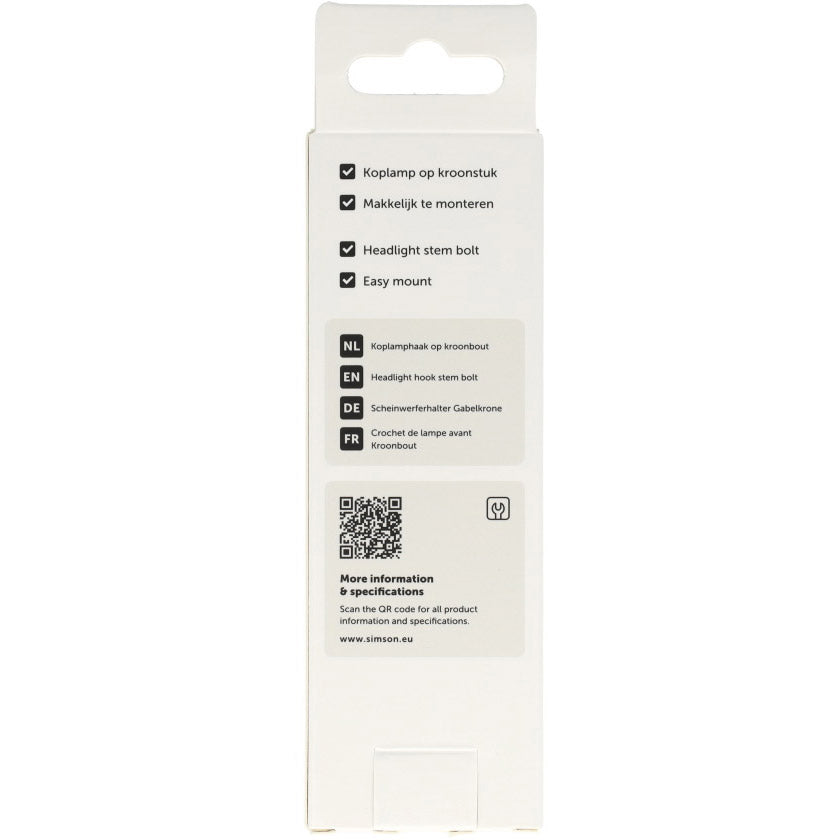 Bullone corona gancio faro Simson corto