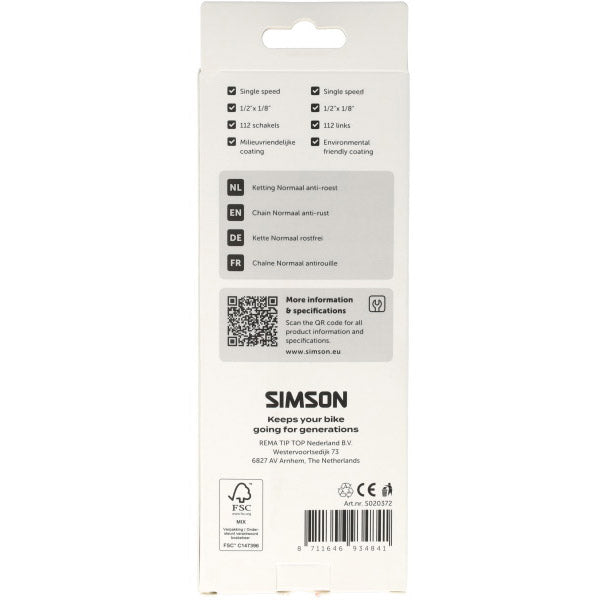 Cadena simson normal antioxidante