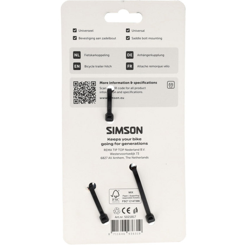 Acoplamiento de remolque de bicicleta Simson
