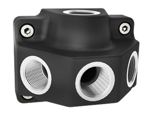 Piastra a muro Alusic ingresso:1x3 4 uscita:3x1 2