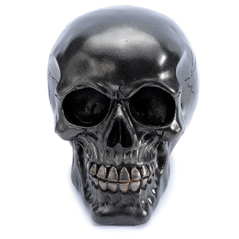 Accessorio per la casa del cranio nero metallico