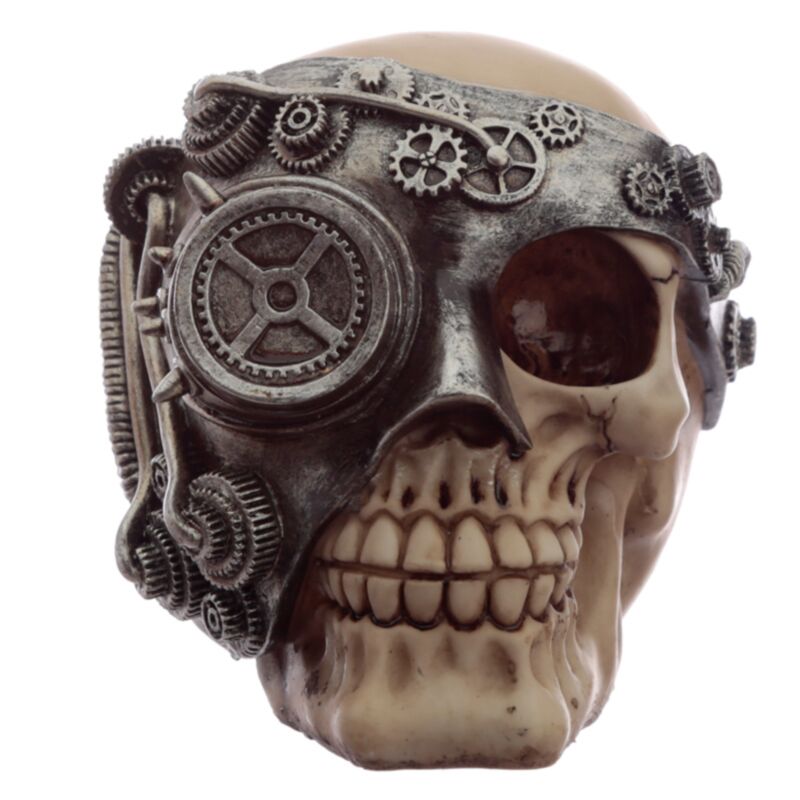 Accesorio de accesorio de accesorios de steampunk calavera