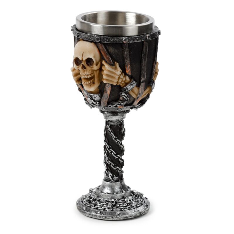 Skull con calice decorativo a catena