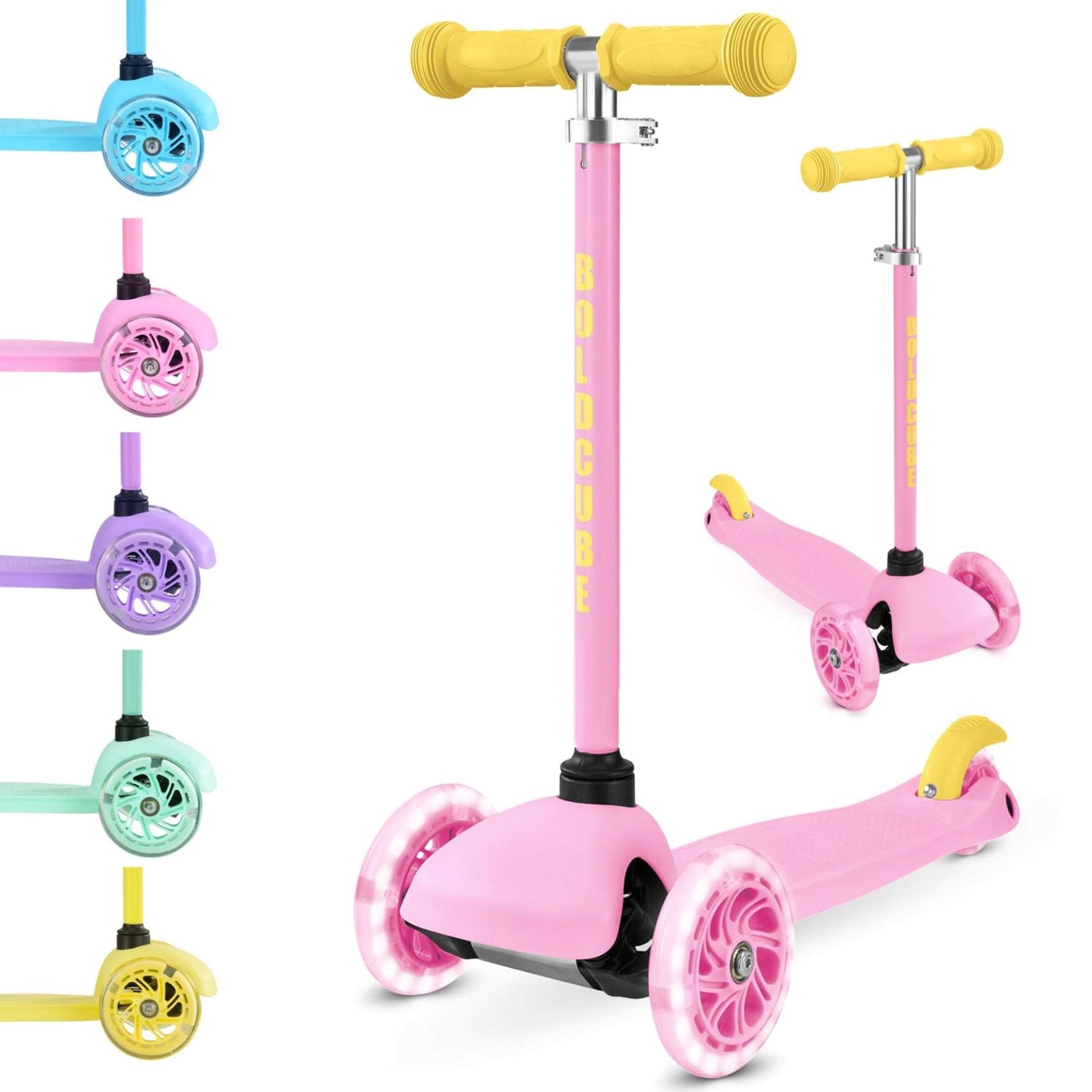 Monopattino a tre ruote Boldcube Teeny - rosa