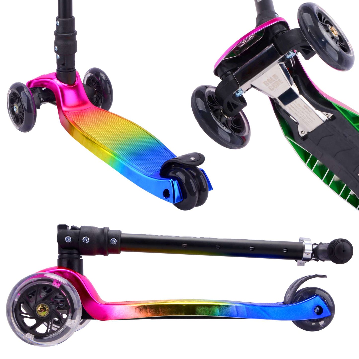 Boldcube scooter grande de tres ruedas - algodón de azúcar