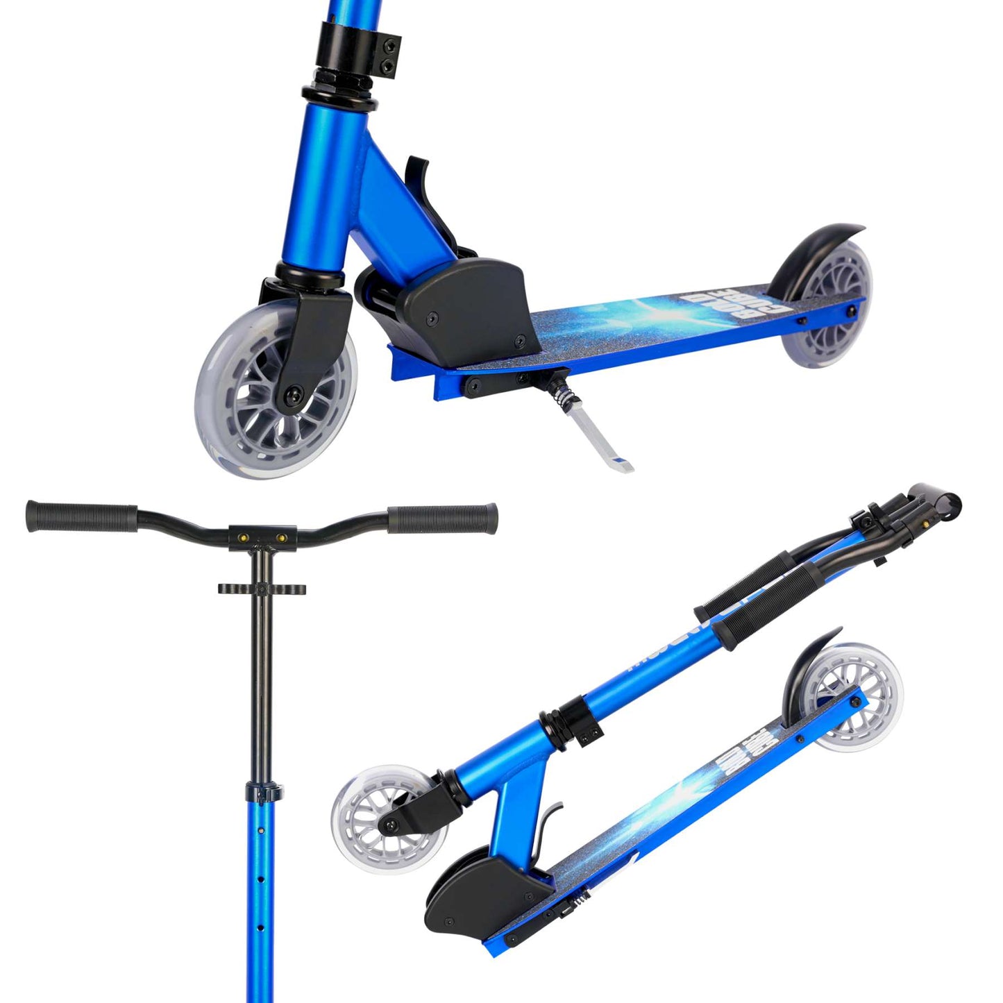Patinete de 2 ruedas Boldcube deluxe - azul zafiro