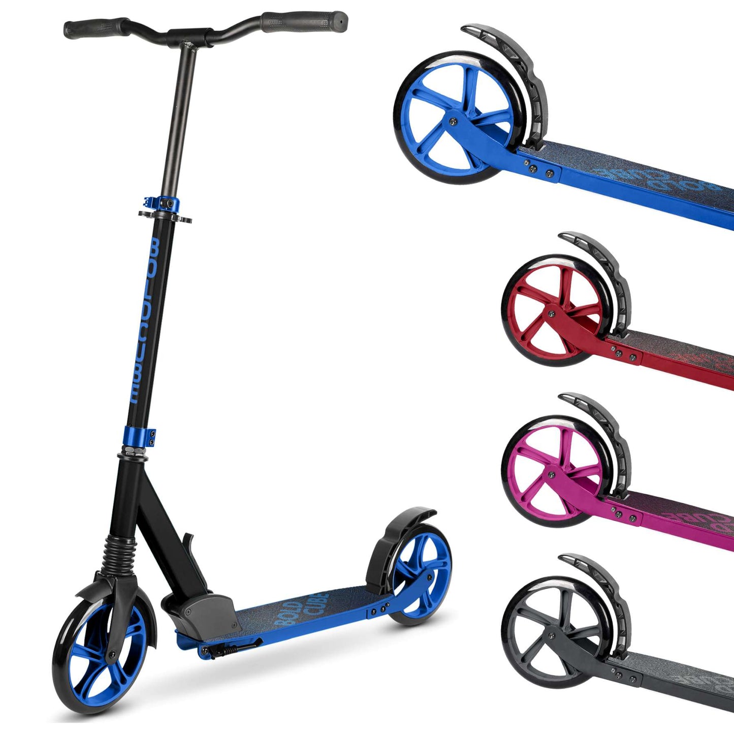 Boldcube scooter grande de 2 ruedas - azul profundo