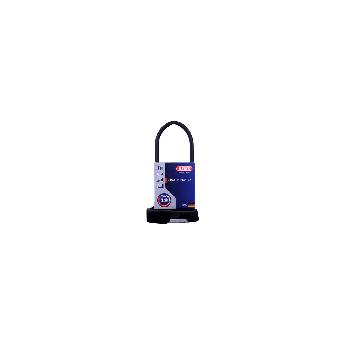 Abus beugellot granit più 470 - 30 cm - nero