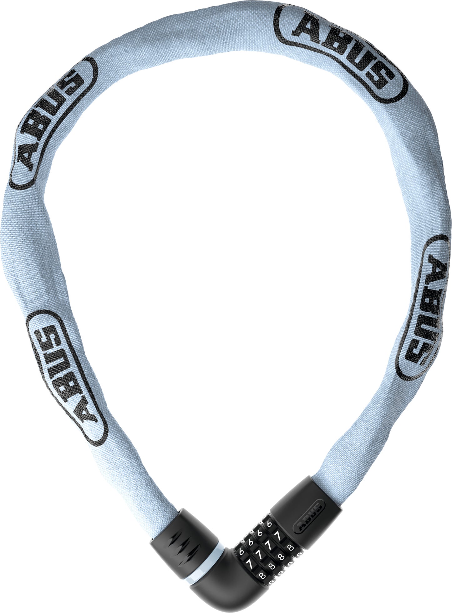 Abus candado de cadena code tresor 6807c 110 azul claro
