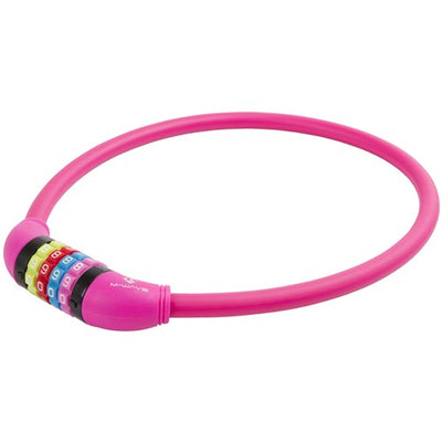 M-onda M-Wave Número de cable Lock Silicone Pink 65cm12 mm