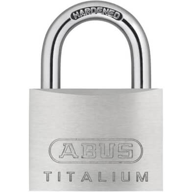 ABUS LADLOCK TITALIM 64Ti 50 - 50mm, grigio, blocco chiave, 7 cm