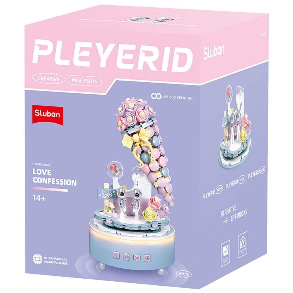 Caja de música Sluban plyerid, helado de declaración de amor (m38-p8015)