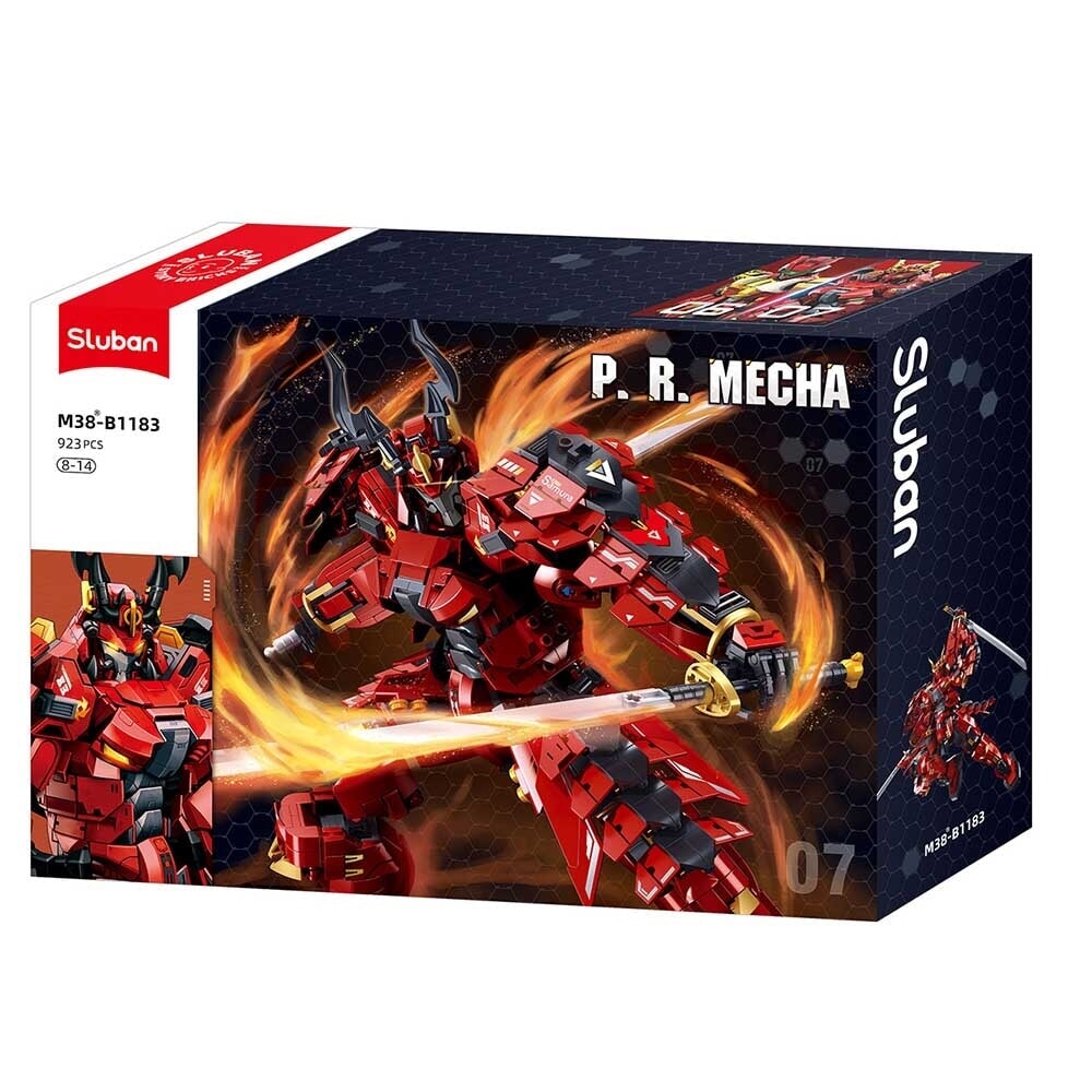 Sluban p.r. mecha rosso nero (m38-b1183)