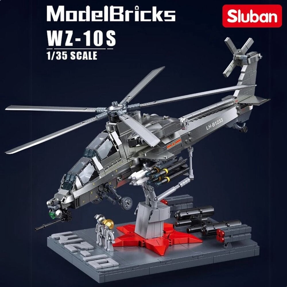 Sluban modelbricks elicottero d'attacco wz-10s 1 35 (m38-b1233)