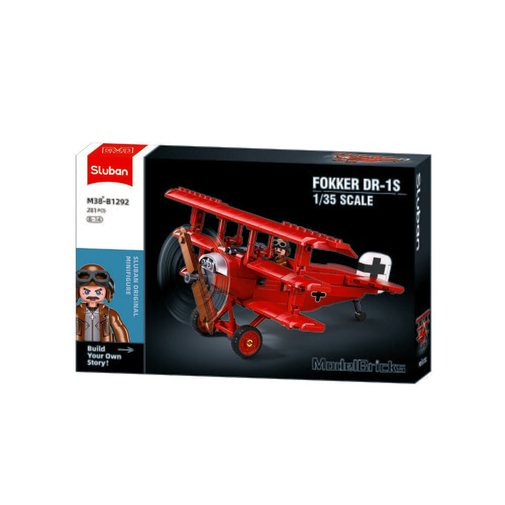 Ladrillos modelo Sluban avión terrible fokker dr-1s 1 35 (m38-b1292)