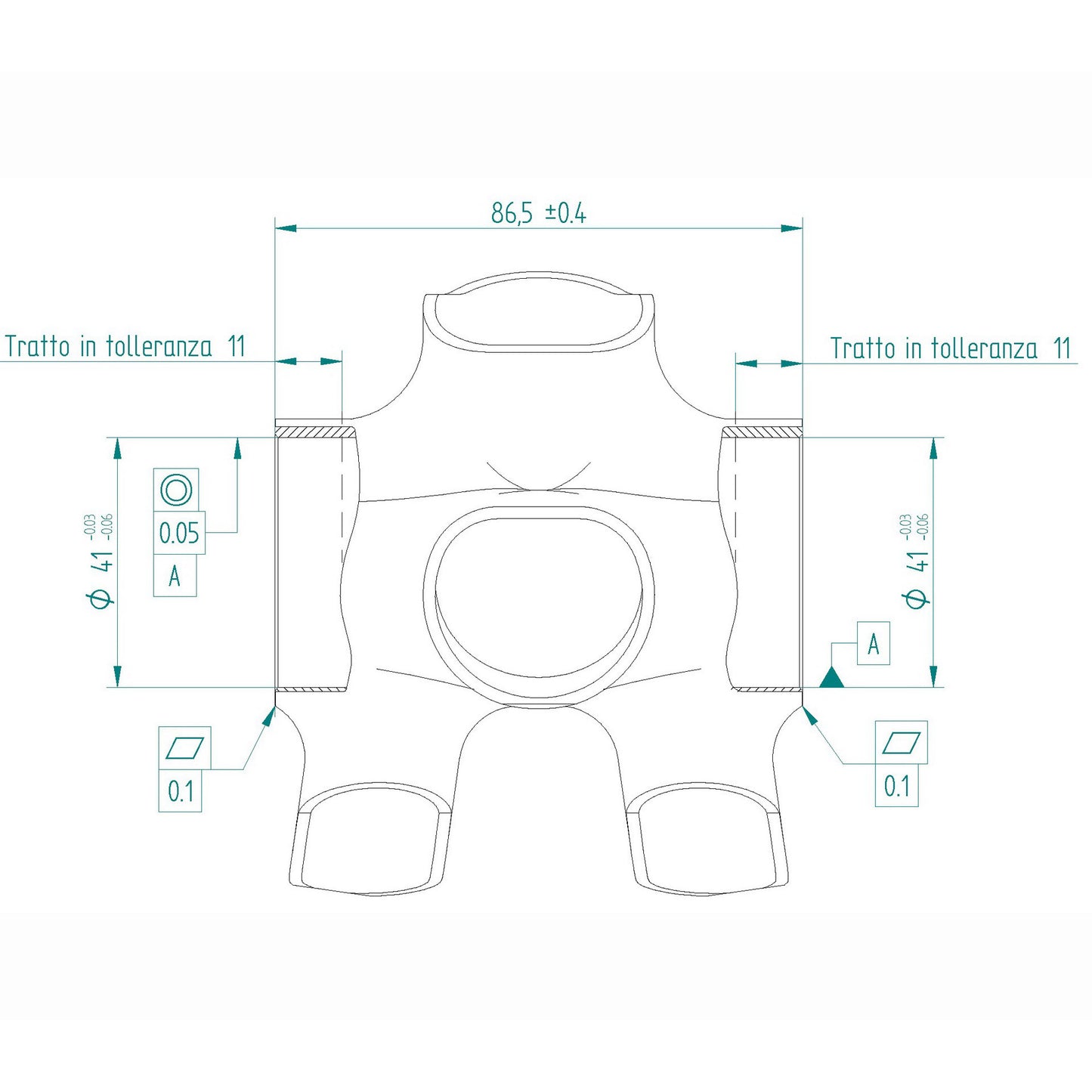 MICHE Bracketas Press-Fit 86,5 x 41mm Evo Max