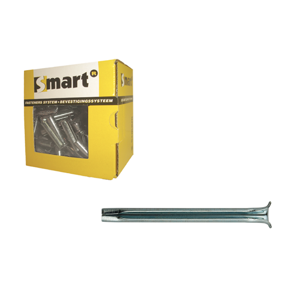 Pgb-europe smart | spanhuls in gehard veerstaal 6x100 zn | 100 st sm00ea001060100e