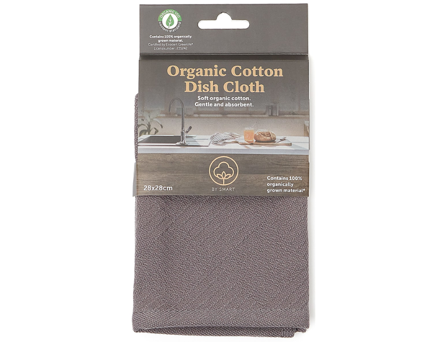 Smart Kitchen Dishloth 28x28 Anthacite Algodón orgánico
