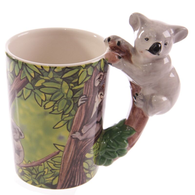Koala bianca - tazza in ceramica a manico formata
