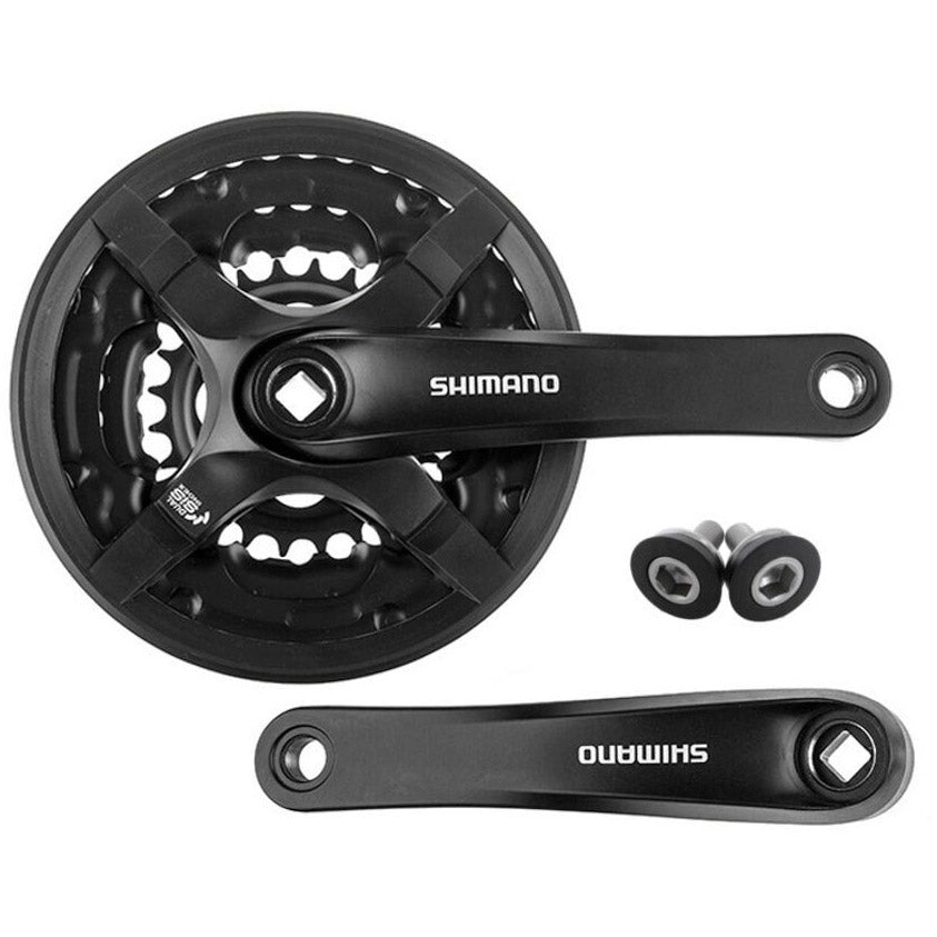 Shimano Cranket Tourney 7 8V 24 34 42T con incatenamento top 175 mm nero