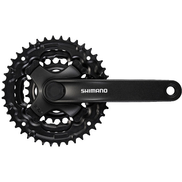Cranket Shimano Y301 6 7 8V 42 34 24t 170 mm -7 mm negro
