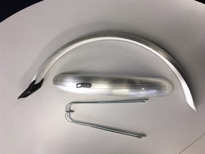 Eurofender Set Fenderers de 24 pulgadas 58 PVC Silver Eurofender