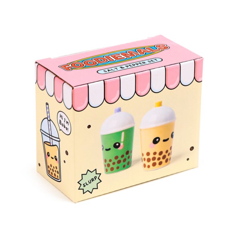Boba Matcha Bubble Tea Foodiemals Pepper and Sale Set