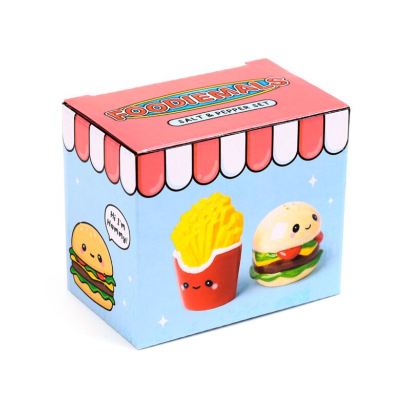 Hammy la hamburguesa Friet Foodiemals Pepper y Salt Stel