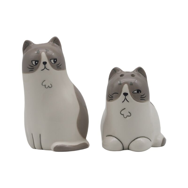 Frijoles co gatos saleros y pimenteros