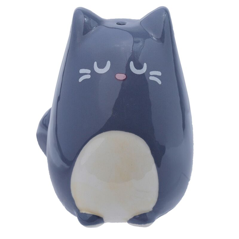 Pepe di gatto fine felino e stelo a stelo nero grigio